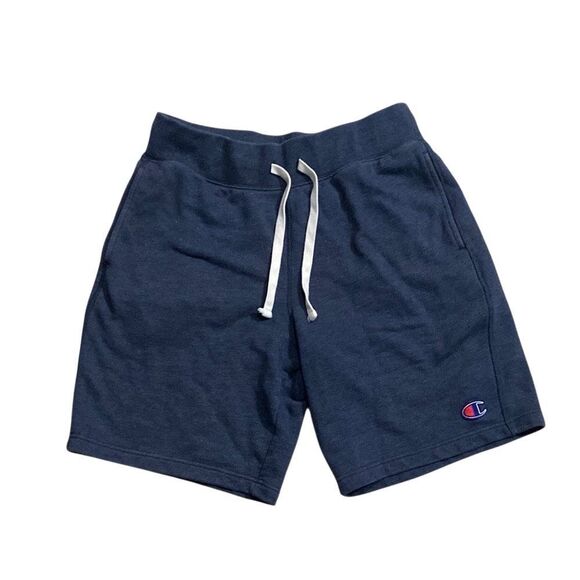 Champion Logo Men’s Navy Athletic Sweat Shorts Size Medium​​​ - Picture 1 of 14